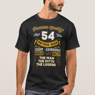 Mannen Vintage De Man Myth Legend 54-jarige ng 54- T-shirt