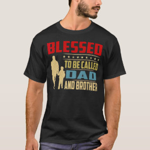 Mannen Vintage genaamd pap en broeder T-shirt
