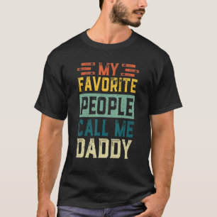 Mannen Vintage Mijn favoriete mensen noemt me papa T-shirt
