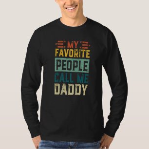 Mannen Vintage Mijn favoriete mensen noemt me papa T-shirt