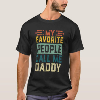 Mannen Vintage Mijn favoriete mensen noemt me papa T-shirt