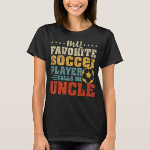 Mannen Vintage Mijn favoriete voetbalspeler Oom Fa T-shirt