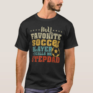 Mannen Vintage Mijn favoriete voetbalspeler Stepda T-shirt