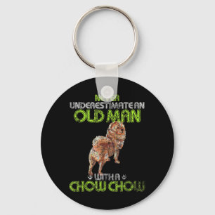 Mannen Vintage onderschat nooit een oud Man met ee Sleutelhanger