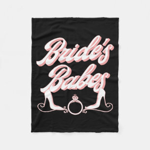 Mannen Vintage Retro Bruiden Meisjes Bachelorette  Fleece Deken