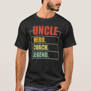 Mannen Vintage Uncle Hero Coach Legend Uncle Fathe T-shirt