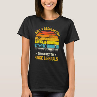 Mannen Vintage Vist regelmatig pap die niet probee T-shirt