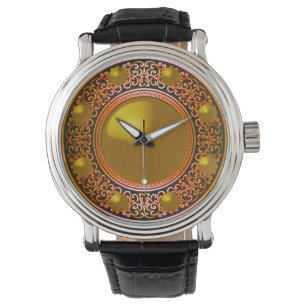 Mannen Vintage Zwart Lederen Strap Horloge – Color