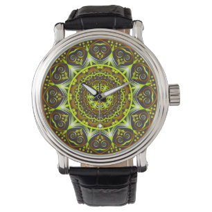 Mannen Vintage Zwart Lederen Strap Horloge – Color
