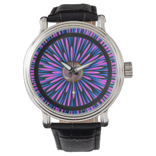 Mannen Vintage Zwart Lederen Strap Horloge – Color