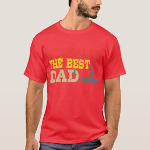 Mannen vissen De beste pap Vist papaver T-shirt