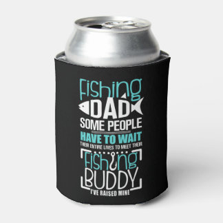 Mannen Vist pap Funny Father Kind Matching T-Shirt Blikjeskoeler