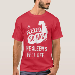 Mannen vluchtten zo hard dat de mouwen van het gra t-shirt