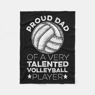 Mannen volleybalcitaat voor een vader van een voll fleece deken