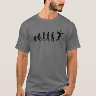 Mannen volleybalevolutie van de schenkingen van de t-shirt
