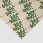 Mannen voor actie Groene Leger Tissuepapier (Detail)