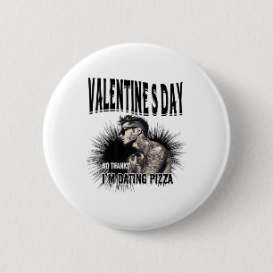 Mannen voor Anti Valentijnsdag geïnkt Man getatoeë Ronde Button 5,7 Cm