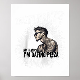 Mannen voor antiValentijnsdag getatoeëerd enkel Ma Poster