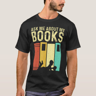 Mannen voor boeken Vrouwen lezen lezers Lagerarij T-shirt