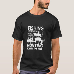 Mannen voor de buitenshuis Geviste en jaagende wol T-shirt