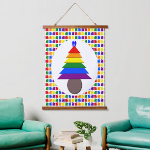 Mannen voor de regenboogvisserij en Cadeaus Hangend Wandkleed