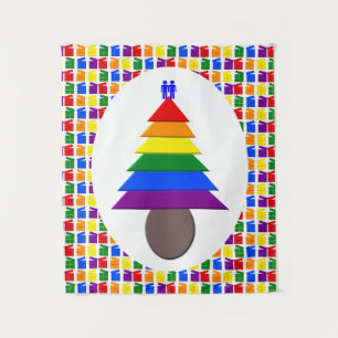Mannen voor de regenboogvisserij en Cadeaus Wandkleed