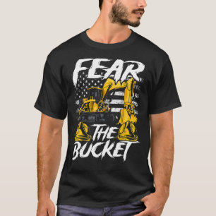 Mannen voor hoefjesbedieningspersoneel voor zware t-shirt