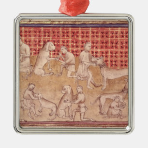 Mannen voor jachthonden metalen ornament