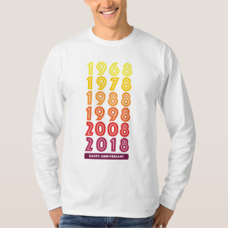 Mannen voor K&D-Jubileum met lange hoes T-shirt