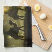 Mannen voor kerstmis Golden Star van Bethlehem Theedoek (Quarter Fold)