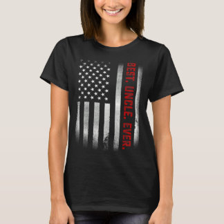 Mannen voor oom beste oom ooit Amerikaanse vlag T-shirt