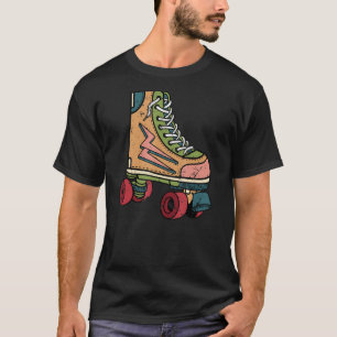 Mannen voor rolschaatsen Vrouwen 80s Roller Derby T-shirt