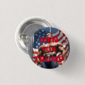 MANNEN VOOR TRUMP RONDE BUTTON 3,2 CM (Voorkant /achterkant)