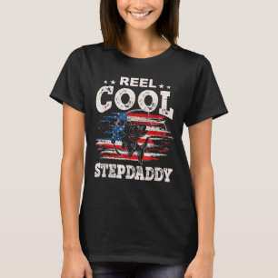 Mannen Voor Vaderdag Visrol Cool Stiefvader T-shirt