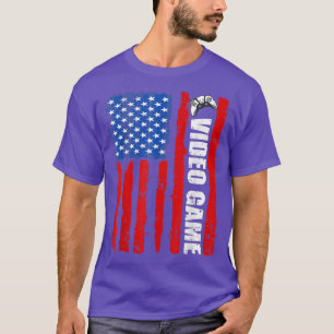 Mannen voor videospelletjes in de VS op 4 juli Ki T-shirt