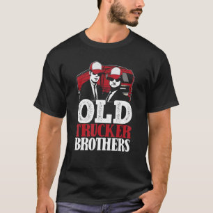 Mannen vrachtwagenchauffeur broer vrachtwagenrijde t-shirt