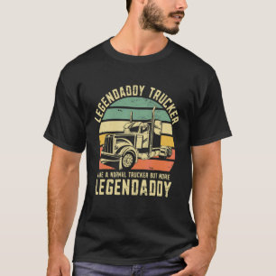 Mannen vrachtwagenchauffeur vader als een normale t-shirt