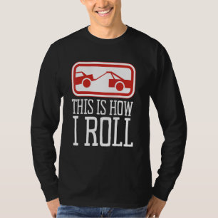 Mannen vrachtwagenchauffeur Wrecker Hoist Trucker T-shirt