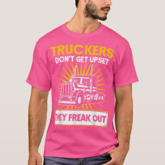 Mannen vrachtwagenchauffeurs worden niet gehinderd t-shirt