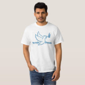 Mannen Vredesdrift T-shirt (Voorkant volledig)