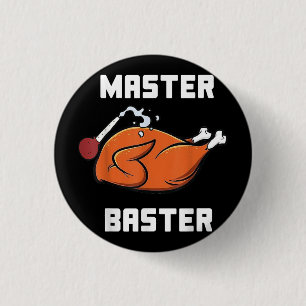 Mannen vrouwelijke hoofdkwartier Funny Turkey Bast Ronde Button 3,2 Cm
