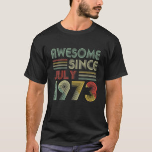 Mannen Vrouwen 48 jaar oud Geweldige sinds 1 juli T-shirt