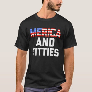 Mannen vrouwen 4 juli Gift Funny Merica T-shirt