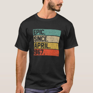  Mannen Vrouwen 55e verjaardag Epic Sinds 1 april T-shirt
