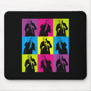 Mannen vrouwen blij Trump Dancing Pop Art Trump Muismat