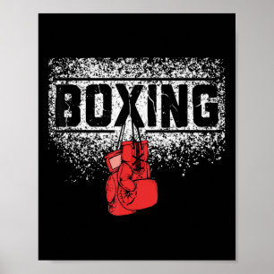 Mannen Vrouwen Boxer  Bokshandschoenen Boksen Poster