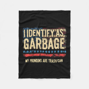 Mannen vrouwen die ik identificeer als Garbyge Fun Fleece Deken