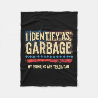 Mannen vrouwen die ik identificeer als Garbyge Fun Fleece Deken