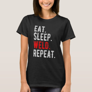 Mannen Vrouwen Eten Slapen Lassen Herhalen Lasse T-shirt