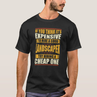 Mannen vrouwen Grappige landschapsarchitecten Land T-shirt